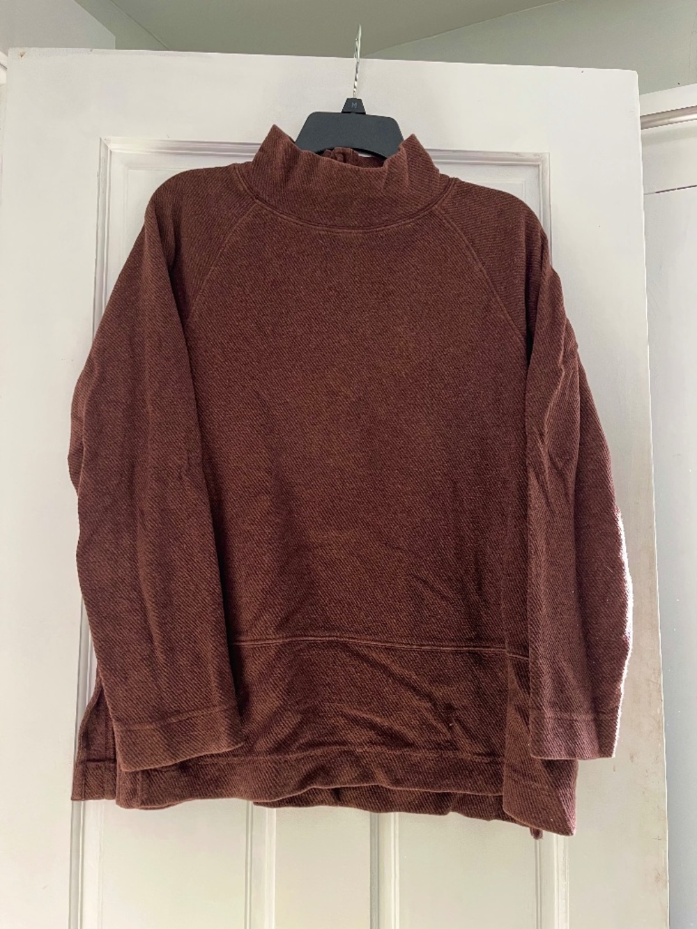 POETRY Cotton jersey funnel-neck tunic, sz 10